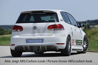 Rieger 00088016 VW Mk6 Golf Rear Diffuser for Twin Tailpipe Centre (GTI & GTD) - Glossy Black