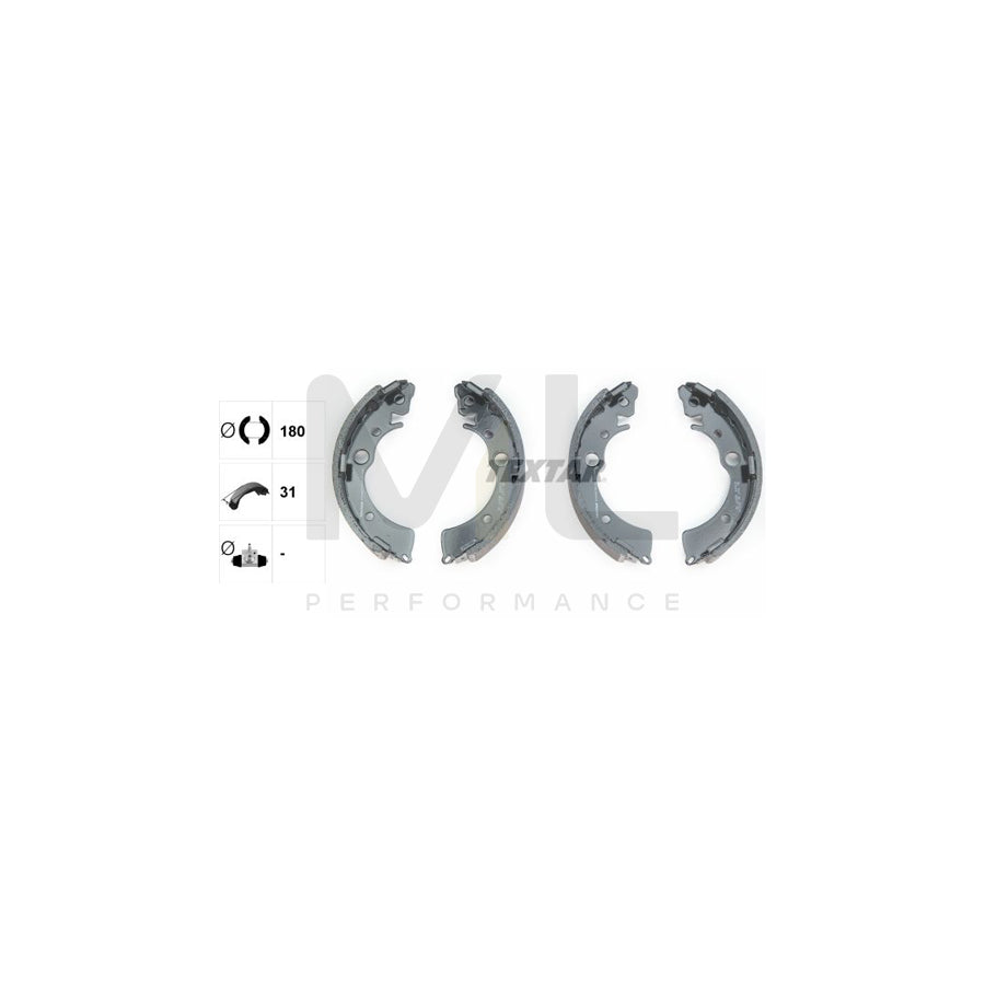 TEXTAR 91048700 Brake Shoe Set for HONDA CIVIC without handbrake lever | Performance Parts Direct Car Parts