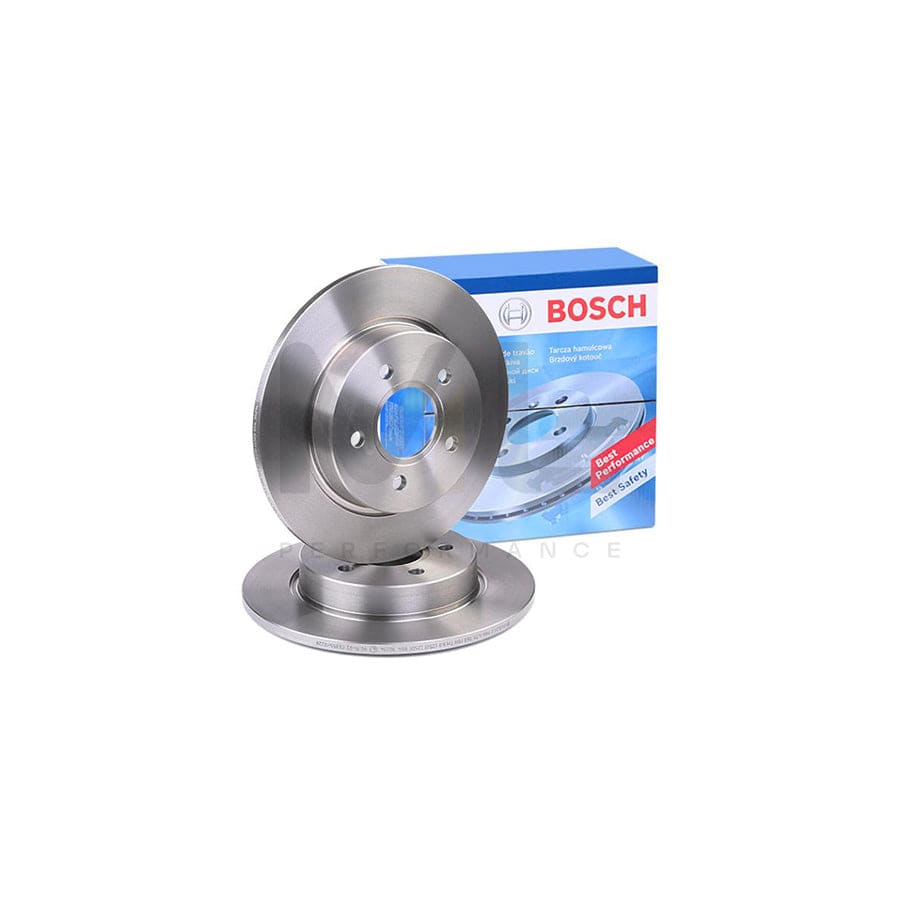BOSCH 0 986 479 763 Brake Disc for FORD FOCUS Solid, Oiled | Performance Parts Direct Car Parts