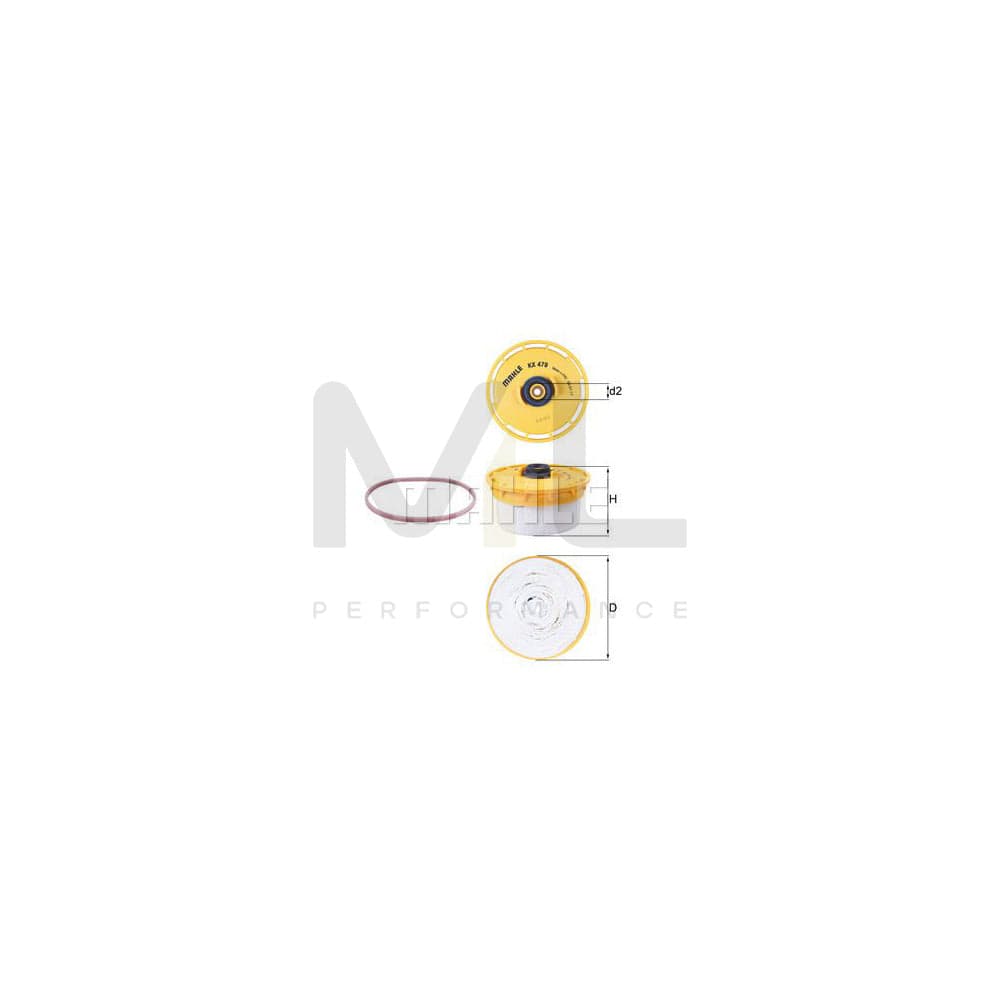 MAHLE ORIGINAL KX 479D Fuel filter Filter Insert | Performance Parts DirectCar Parts