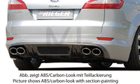 Rieger 00099111 Ford BA7 Mondeo Rear Diffuser for Twin Tailpipe Left & Right - Carbon-Look