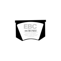 EBC DP3100C AC De Tomaso Redstuff Front/Rear Brake Pads - Girling/TRW / Girling Caliper (Inc. Cobra & Mangusta)