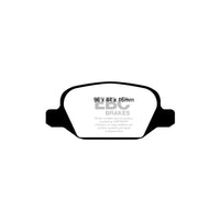 EBC PD06KR223 Lancia Lybra Greenstuff Rear Brake Pad & USR Disc Kit - ATE Caliper