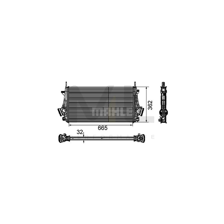 MAHLE ORIGINAL CI 191 000P Intercooler | Performance Parts DirectCar Parts