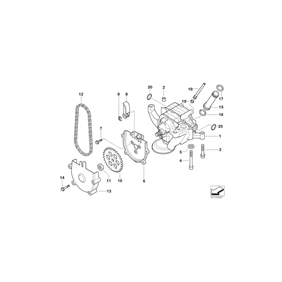 Genuine BMW 11417830026 E39 Oil Pump (Inc. M5) |