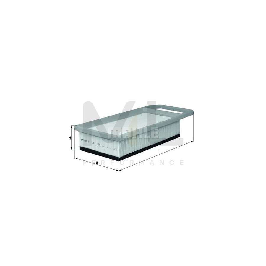 MAHLE ORIGINAL LX 1620 Air Filter Filter Insert | Performance Parts DirectCar Parts