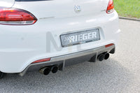 Rieger 00099256 VW 13 Mk3 Scirocco Rear Diffuser for Twin Tailpipe Left & Right - Carbon-Look