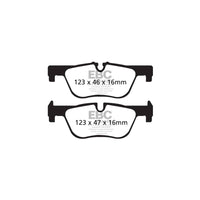 EBC PD07KR240 BMW Redstuff Rear Brake Pad & USR Disc Kit - ATE Caliper