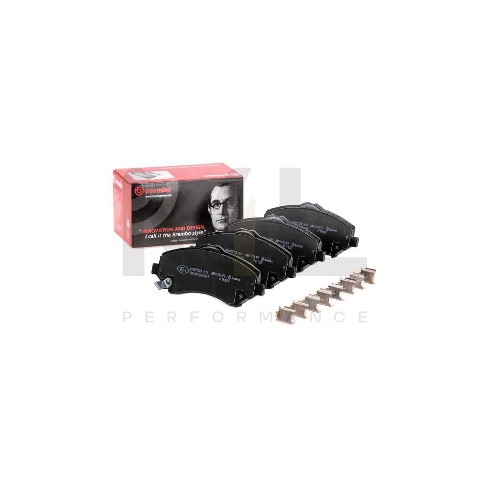 Brembo P 11 022 Brake Pad Set With Acoustic Wear Warning