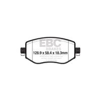 EBC PD13KF868 Renault Megane Yellowstuff Front Brake Pad & GD Disc Kit - TRW Caliper