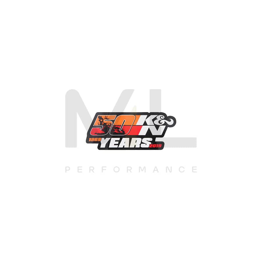 K&N 89-1161 Decal, K&N 50 Years Medium