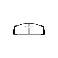 EBC DP2112 Fiat Mazda Subaru Zastava Greenstuff Front Brake Pads - Bendix Caliper (Pair)