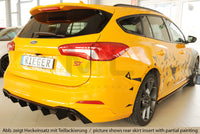 Rieger 00088241 Ford DEH Focus 4 ST Rear Diffuser for Original Tailpipe Left & RIght - Glossy Black