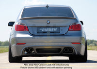 Rieger 00053619 BMW 5 Series E60 Rear Diffuser for Twin Tailpipe Left & Right -  Matte Black