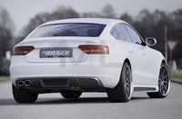 Rieger 00099885 Audi B8 B81 A5 Rear Diffuser for Original Twin Tailpipe Left - Carbon-Look