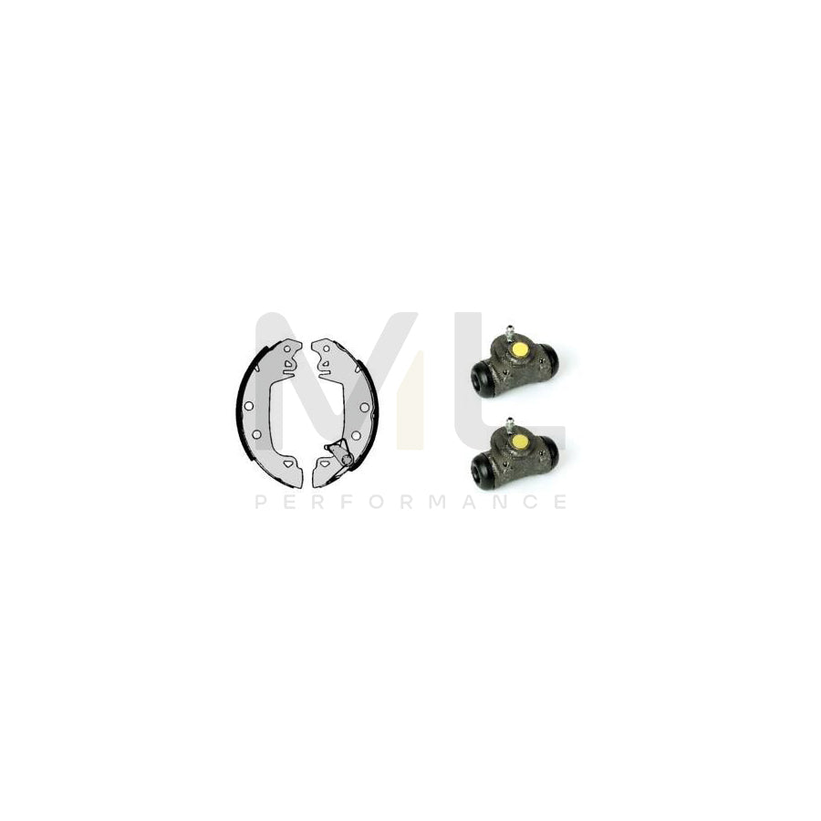 BREMBO STANDARD KIT H 61 029 Brake Shoe Set Ø: 229mm