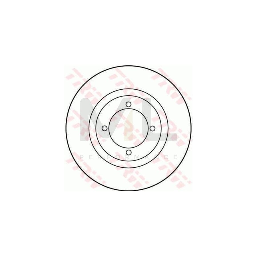 TRW DF1661 Brake Disc Solid | Performance Parts Direct Car Parts