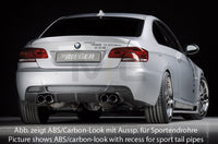Rieger 00053460 BMW 3 Series E92 E93 Rear Diffuser for Original Tailpipe Left & RIght -  Matte Black