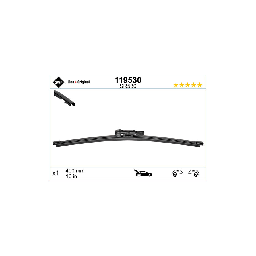 Swf Visioflex Rear 119530 Wiper Blade