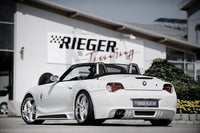 Rieger 00050512 BMW Z4 E85 Rear Diffuser for Twin Tailpipe Left -  Matte Black