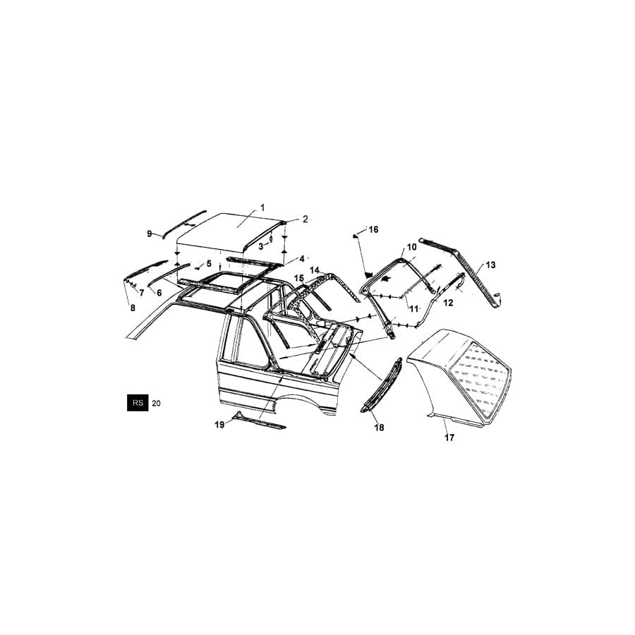 Genuine BMW 51710006308 E21 Sealing (Inc. 318, 316 & 315)