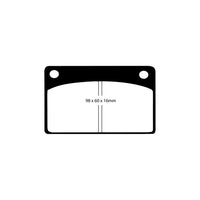 EBC DP2143 Grinnall Volvo Greenstuff Front/Rear Brake Pads - Girling/TRW/ATE Caliper