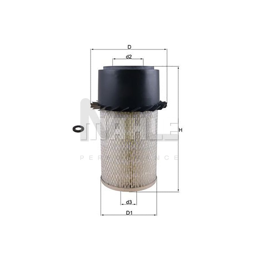 MAHLE ORIGINAL LX 17 Air Filter Filter Insert | Performance Parts DirectCar Parts