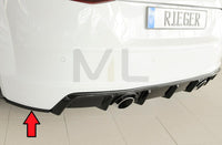 Rieger Audi 8J-FV 8S Left & Right Rear Side Splitters (TT & TTS)
