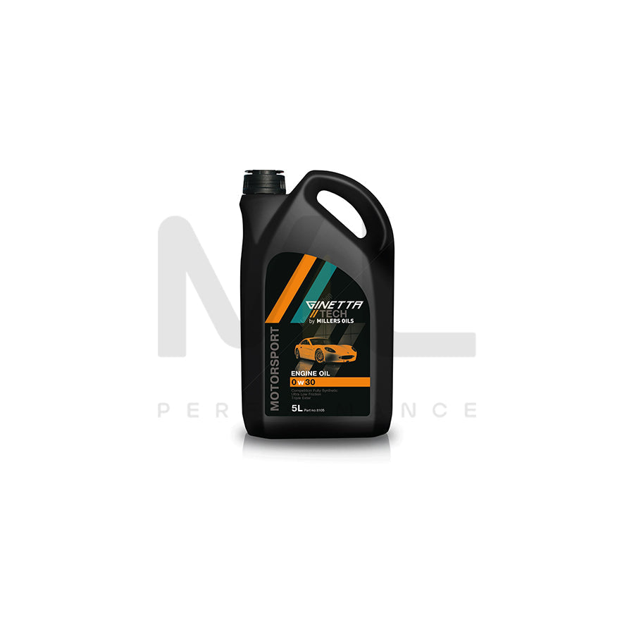 Millers Oils Ginetta Tech 0W-30 Fully Synthetic Engine Oil 5l