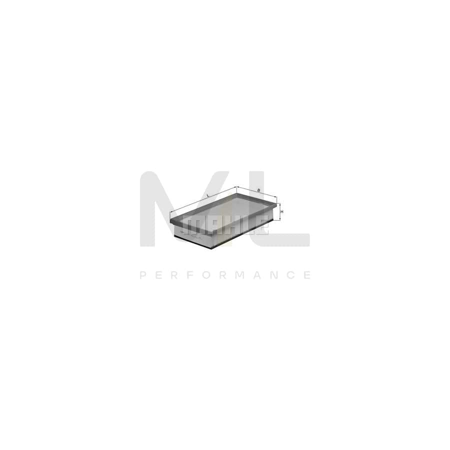 MAHLE ORIGINAL LX 1027 Air Filter Filter Insert | Performance Parts DirectCar Parts