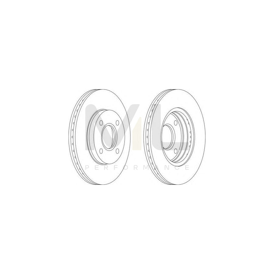 FERODO DDF1072C-1 Brake Disc Vented, Coated | Performance Parts Direct Car Parts