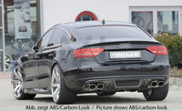 Rieger 00055438 Audi B8 B81 A5 Rear Diffuser for Twin Tailpipe Left & Right -  Matte Black