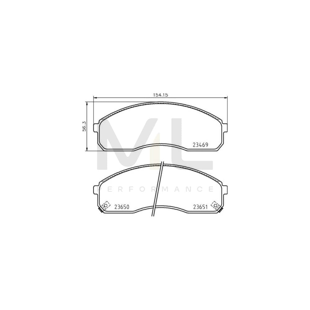 Brembo P 30 091 Brake Pad Set With Acoustic Wear Warning