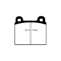 EBC DP8103RPX Dino Ferrari Lancia Porsche RP-X Full Race Front Brake Pads - ATE Caliper (Pair)