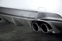 Rieger 00099860 BMW 3 Series E92 E93 Rear Diffuser for Twin Tailpipe Left & Right - Carbon-Look