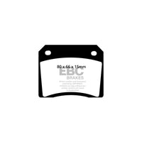 EBC PD03KR360 Jaguar Mk10 Yellowstuff Rear Brake Pad & Plain Disc Kit - Girling/TRW Caliper