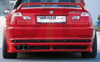 Rieger 00050205 BMW 3 Series E46 Rear Diffuser
