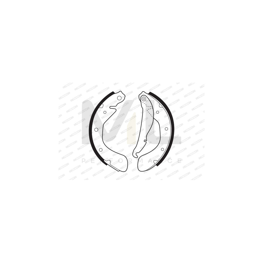 FERODO PREMIER FSB334 Brake Shoe Set with accessories | Performance Parts Direct Car Parts