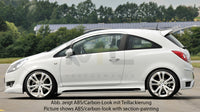 Rieger Opel Corsa D Left & Right Side Skirts -  Matte Black