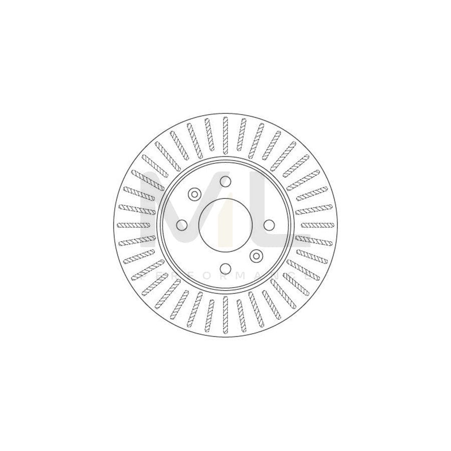 TRW DF6198 Brake Disc Vented, Painted | Performance Parts Direct Car Parts