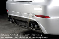 Rieger 00099592 BMW 5 Series E60 Rear Diffuser for Twin Tailpipe Left & Right - Carbon-Look