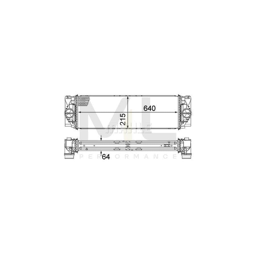 MAHLE ORIGINAL CI 368 000P Intercooler | Performance Parts DirectCar Parts