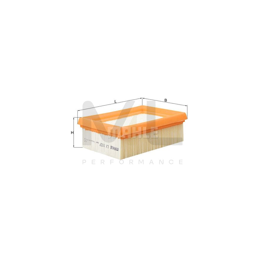 MAHLE ORIGINAL LX 1037 Air Filter Filter Insert | Performance Parts DirectCar Parts