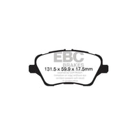 EBC PD10KF1293 Ford Fiesta Mk7 Orangestuff Front Brake Pad & USR Disc Kit - TRW Caliper