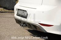Rieger 00059569 VW Mk7 Golf Rear Diffuser for Twin Tailpipe Centre -  Matte Black
