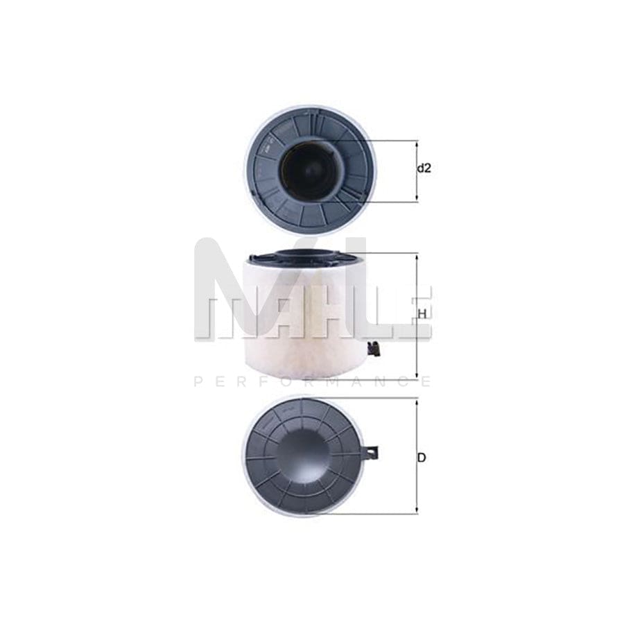 MAHLE ORIGINAL LX 4407 Air Filter Filter Insert | Performance Parts DirectCar Parts