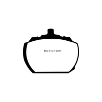 EBC DP2240 Ginetta Panther Rover Triumph Greenstuff Front Brake Pads - Lockheed Caliper