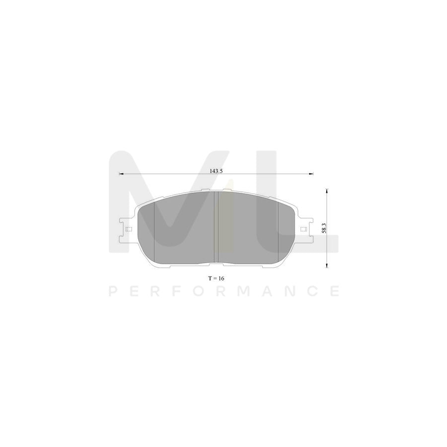 Bosch 0986Ab2388 Brake Pad Set BP2388N | Performance Parts Direct Car Parts