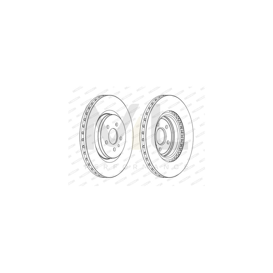 FERODO DDF324-1 Brake Disc Solid | Performance Parts Direct Car Parts