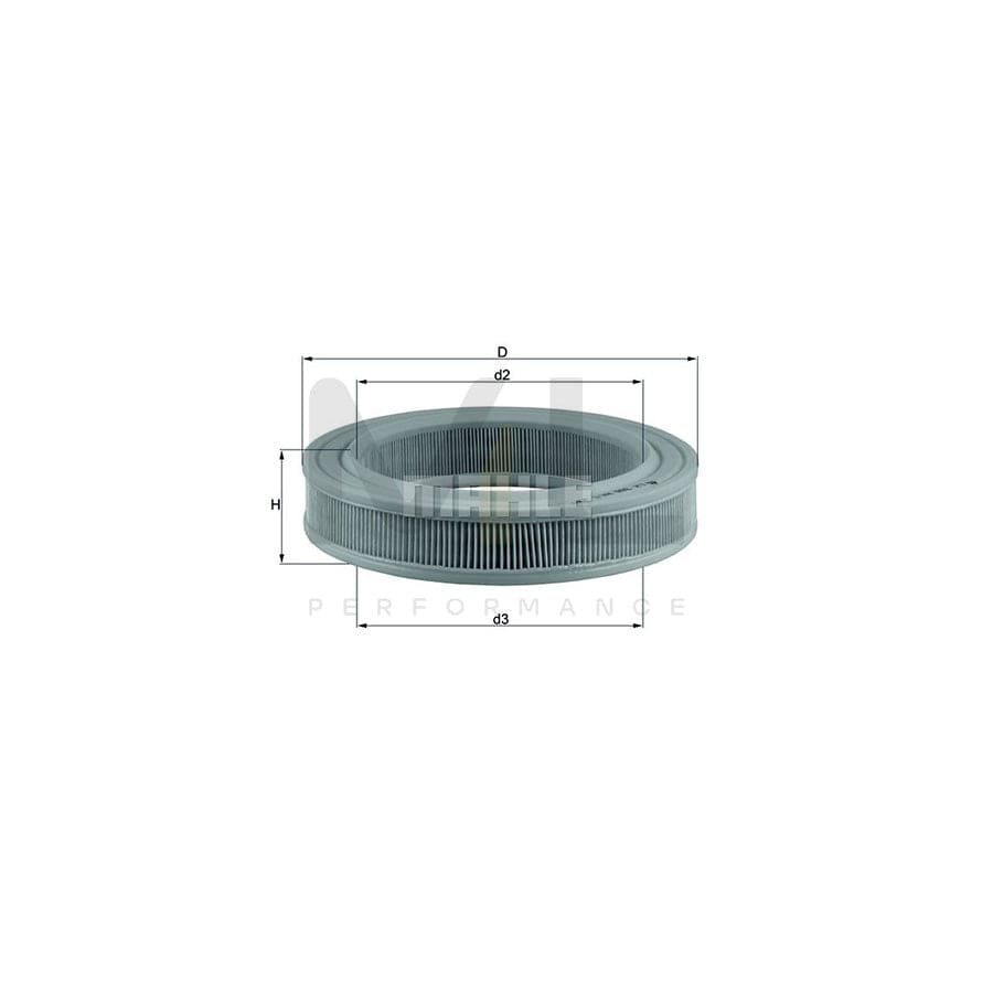 MAHLE ORIGINAL LX 386 Air Filter Filter Insert | Performance Parts DirectCar Parts